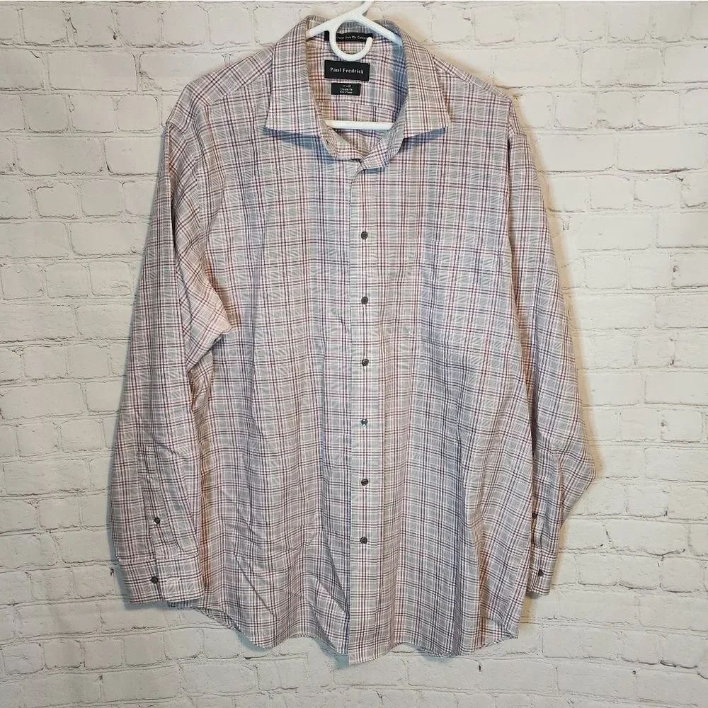 Men's Paul Frederick "Classic Fit" longsleeve button-down shirt, size XL